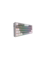 Teclado mecánico inalámbrico Redragon Fizz Pro K616-RGB Grey/White, Switch Red, Español