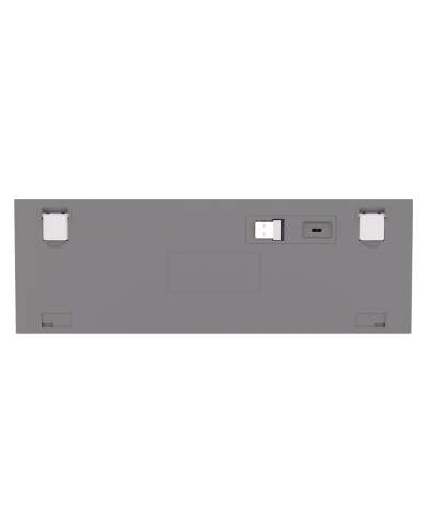Teclado mecánico inalámbrico Redragon Fizz Pro K616-RGB White/Grey, Switch Red, Español