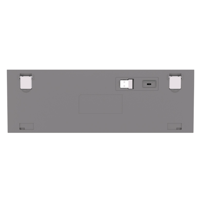 Teclado mecánico inalámbrico Redragon Fizz Pro K616-RGB White/Grey, Switch Red, Español