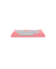 Teclado mecánico inalámbrico Redragon Fizz Pro K616-RGB White/Pink, Switch Red, Español
