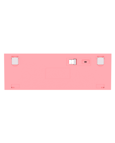 Teclado mecánico inalámbrico Redragon Fizz Pro K616-RGB Pink/White, Switch Red, Español