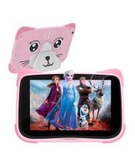 Tablet Kids Educacional 8” HD, 4GB Ram, 64GB, Android 13, Puppy Pink, WiFi