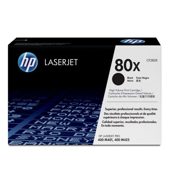 Cartucho de Toner HP 80X LaserJet Pro Negro Original