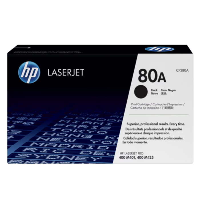 Cartucho de Toner HP LaserJet Pro 80A Negro Original