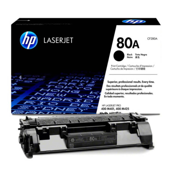 Cartucho de Toner HP LaserJet Pro 80A Negro Original