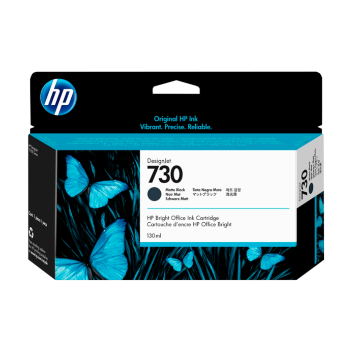 Cartucho de tinta HP 730 DesignJet Negro Mate Original, 130ml