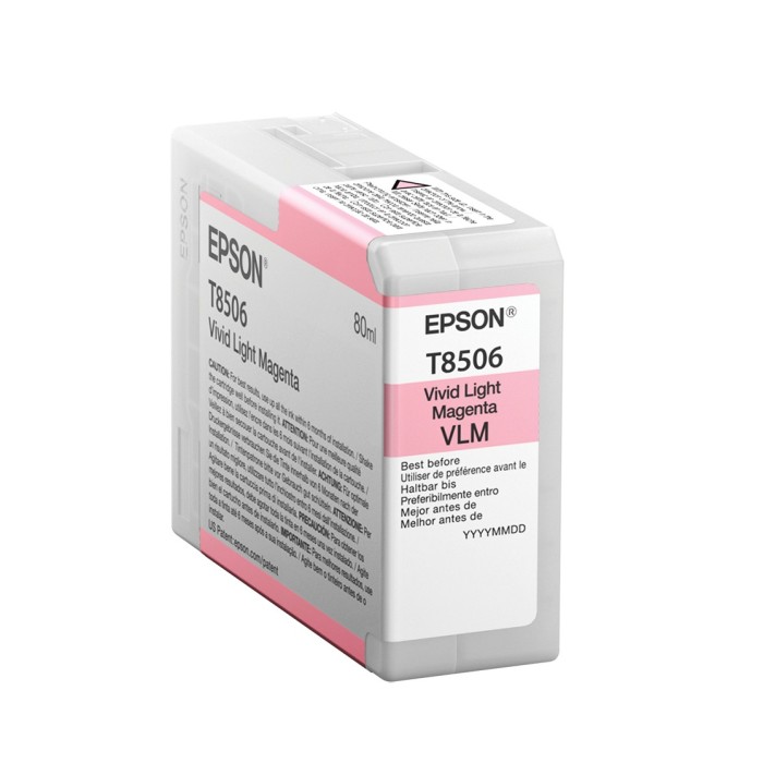 Cartucho de Tinta Original Epson T850 UltraChrome Magenta Claro 80 ml