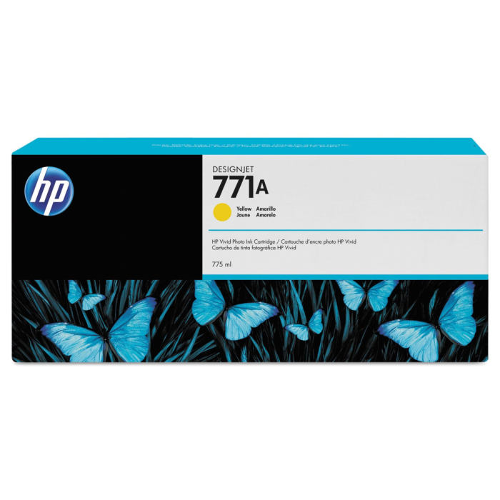 Cartucho de tinta HP 771A DesignJet Amarillo Original, 775ml