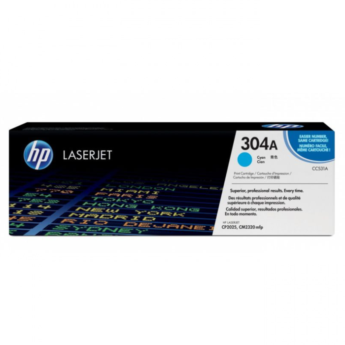 Cartucho de Toner HP 304A LaserJet Cian Original