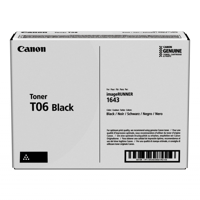 Cartucho de Toner Canon imageRUNNER T06, Rinde 20500 Páginas