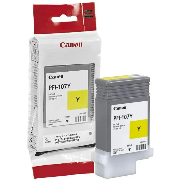 Cartucho de tinta Canon PFI-107 Amarillo, 130ml