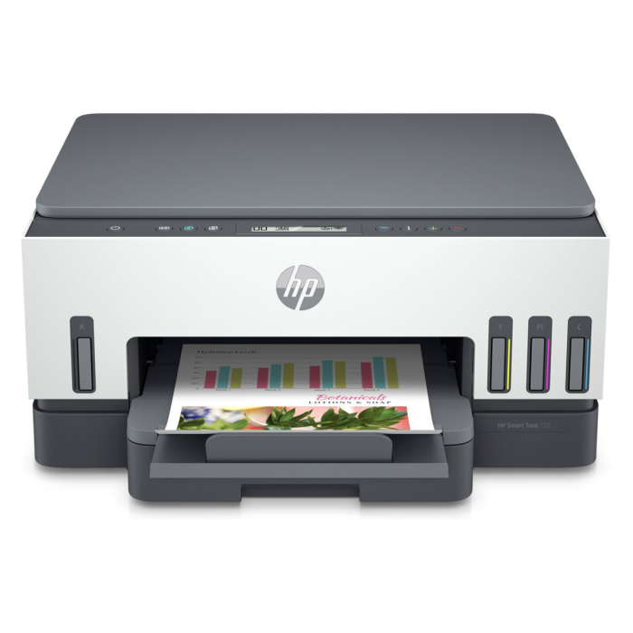 Impresora Multifuncional HP Smart Tank 720 Tinta Continua, Color, Wi-Fi, Smart App, Dúplex