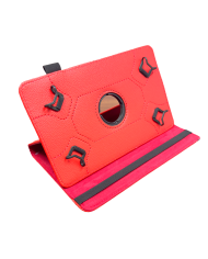 Funda De Tablet Universal Roja 10" Rotatoria 360