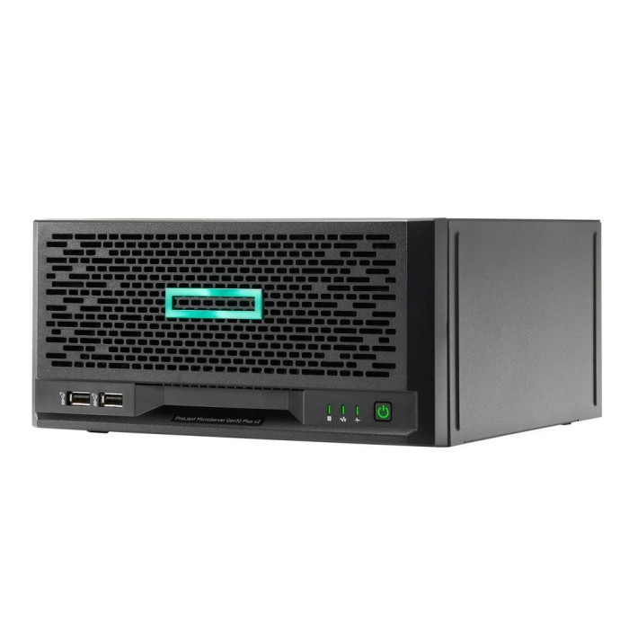 HPE ProLiant MicroServer Gen10 Plus v2 E‑2314 4‑core VROC 4LFF‑NHP 1TB 180W External