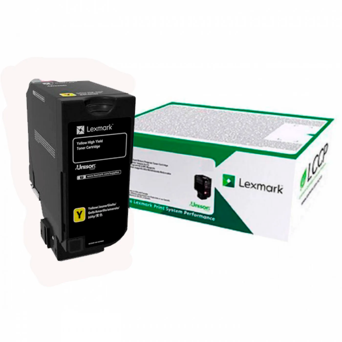 Cartucho de Toner Original Lexmark CX725 Amarillo Alto Rendimiento