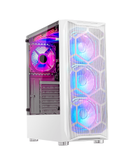 Gabinete Gamer Lacheris White Incluye Fuente de Poder 600W