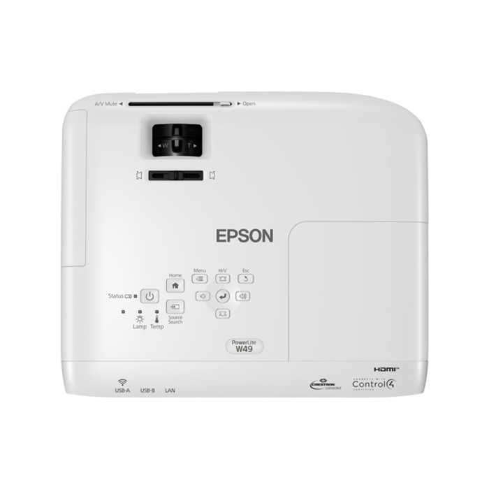 Proyector Portátil Epson PowerLite W49 3.800 lúmenes 3LCD WXGA con HDMI