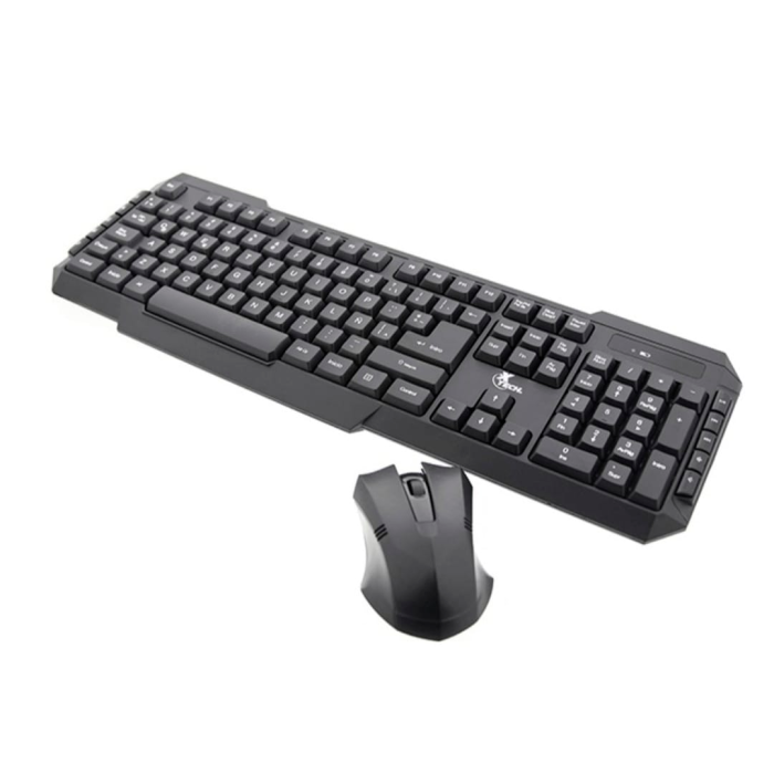 Kit Teclado Mouse Gamer Inalámbrico XTech XTK-309S USB 2.4GHz Español Negro