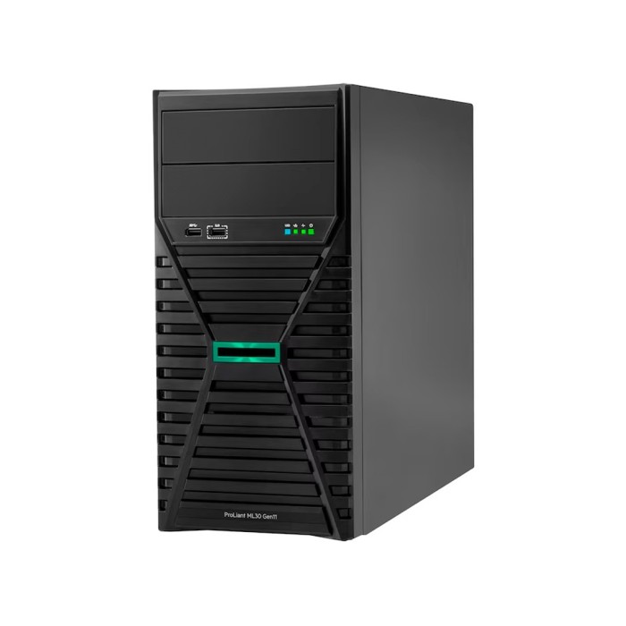 Servidor HPE ProLiant ML30 Gen11 1P E-2414 16GB-R, 4 CORE + 1HDD 1TB NHP, 4LFF, Fuente 350W