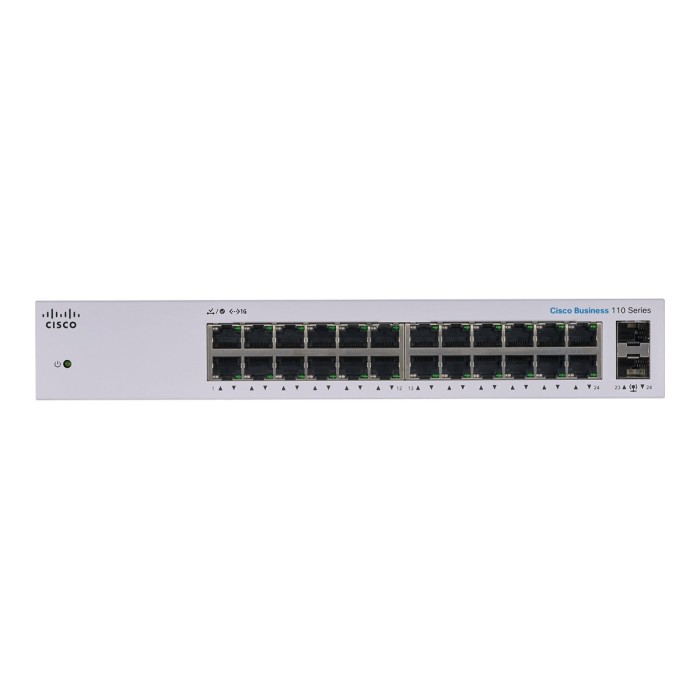 Switch Business Series 110-24T no administrado  24 x 10/100/1000 + 2 x Gigabit SFP combinado