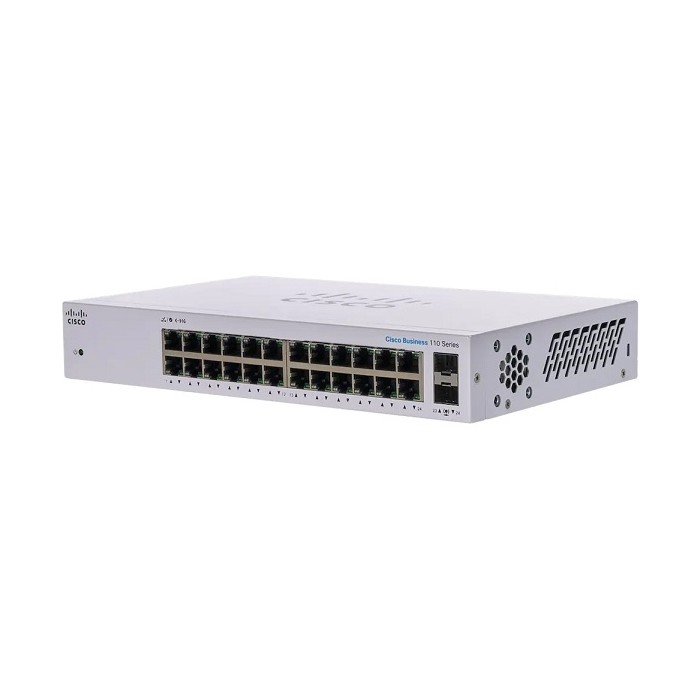 Switch Business Series 110-24T no administrado  24 x 10/100/1000 + 2 x Gigabit SFP combinado