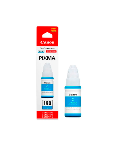 Botella de Tinta HP GI-190 Cyan Original 70 ml (0668C001)