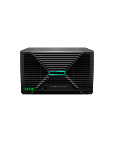 HPE ProLiant MicroServer Gen11 E-2434 4c 16 GB-U 4 LFF-NHP 2 HDD de 1 TB con fuente externa de 180 W LA