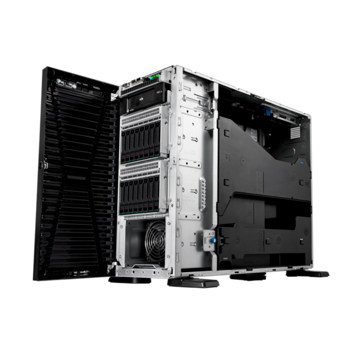 Servidor HPE ProLiant ML110 Gen11 3408U 1.8 GHz 8c 1P 1 x 32 GB‑R 4 LFF 2 HDD de 4 TB fuente de 500 W LA