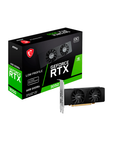 Tarjeta de Video MSI Nvidia GeForce RTX 3050 LP 6G OC