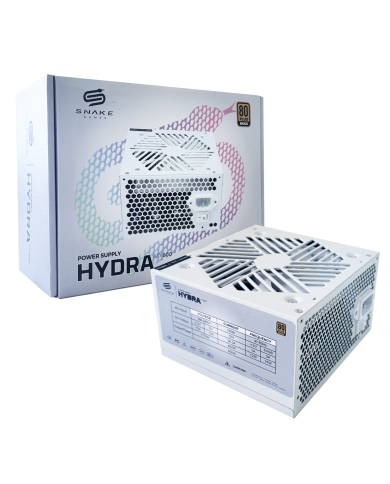 Fuente de Poder Hydra ATX 600W Certificada 80 Plus Bronze Blanca