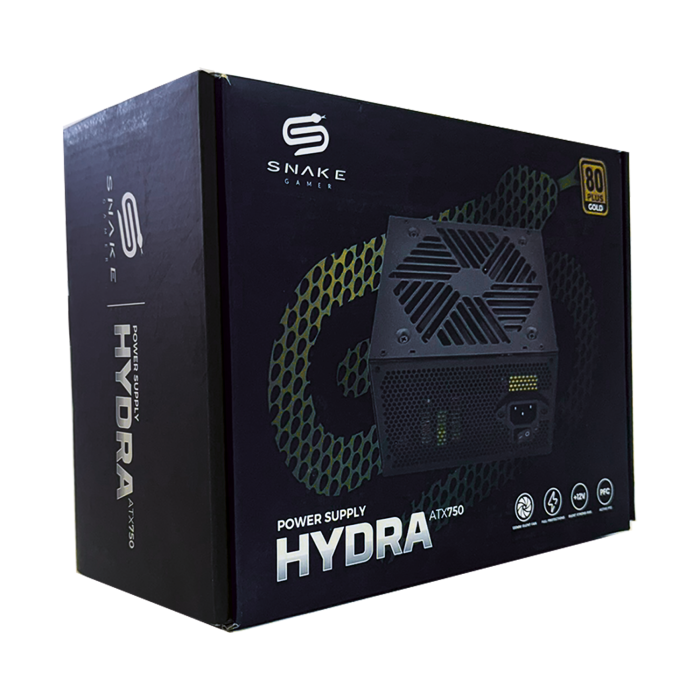 Fuente de Poder Hydra ATX 750W Certificada 80 Plus Gold