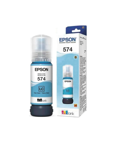 Botella de Tinta Original Epson T574 Cian Claro (T574520-AL)