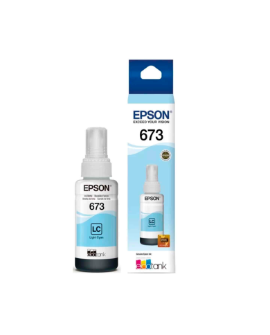 Botella de Tinta Epson T673 Cian Claro (T673520-AL)