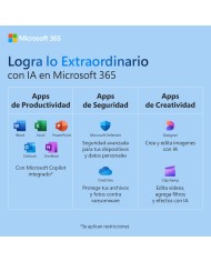 Microsoft Office 365 Familia, 32/64 Bits, 6 Usuarios, Plurilingüe, Descarga digital (ESD), 1 año