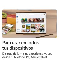Microsoft Office 365 Familia, 32/64 Bits, 6 Usuarios, Plurilingüe, Descarga digital (ESD), 1 año