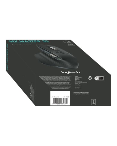 Mouse Inalámbrico Logitech MX Master 3s 8000 DPI Bluetooth 7 Botones