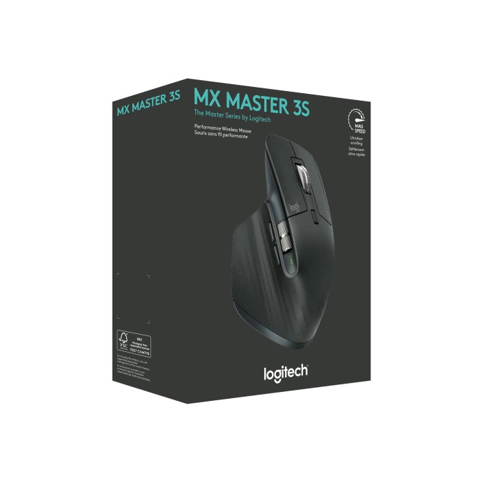 Mouse Inalámbrico Logitech MX Master 3s 8000 DPI Bluetooth 7 Botones