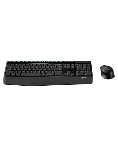 Combo Teclado y Mouse Inalámbrico Logitech MJK345 USB Negro (920-007820)