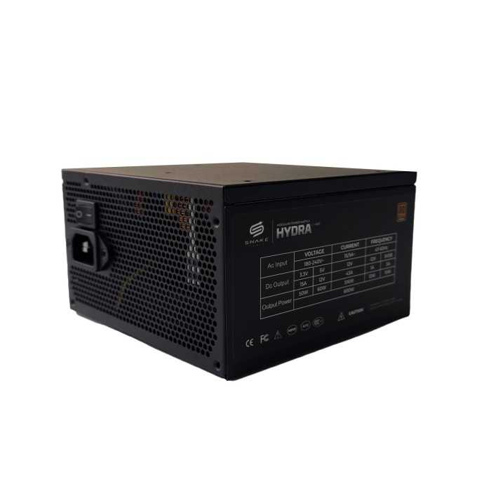 Fuente de Poder Modular Hydra ATX 600W Certificada 80 Plus Bronze | Snake Gamer