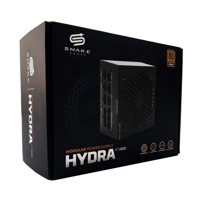 Fuente de Poder Modular Hydra ATX 600W Certificada 80 Plus Bronze | Snake Gamer