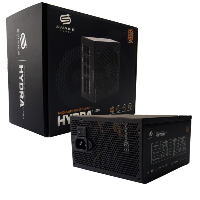 Fuente de Poder Modular Hydra ATX 750W Certificada 80 Plus Bronze | Snake Gamer