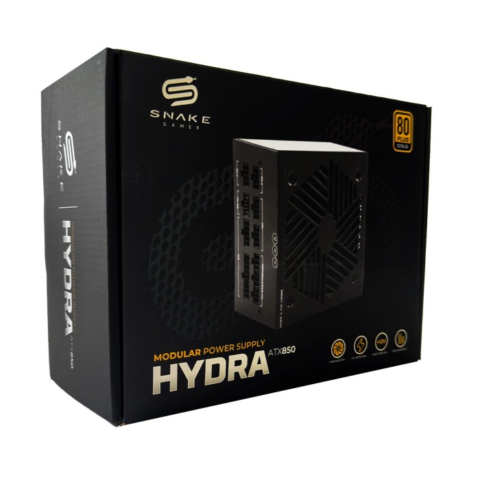 Fuente de Poder Modular Hydra ATX 850W Certificada 80 Plus Gold | Snake Gamer