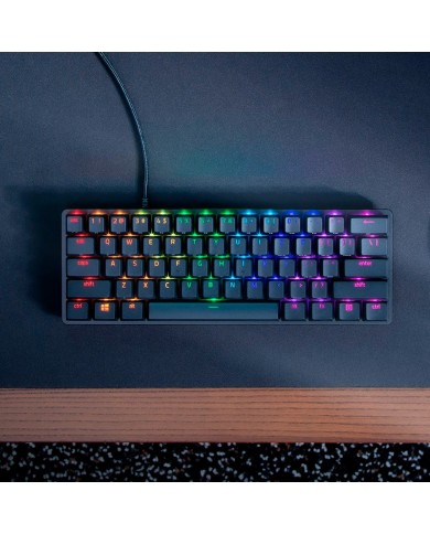 Teclado Gamer Razer Huntsman Mini 60% RGB, Switch Razer Purple, Español