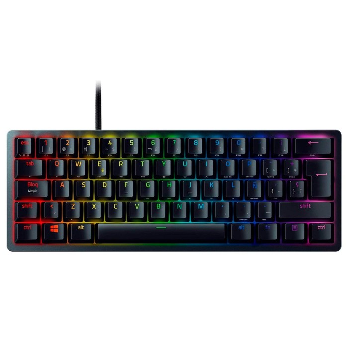 Teclado Gamer Razer Huntsman Mini 60% RGB, Switch Razer Purple, Español