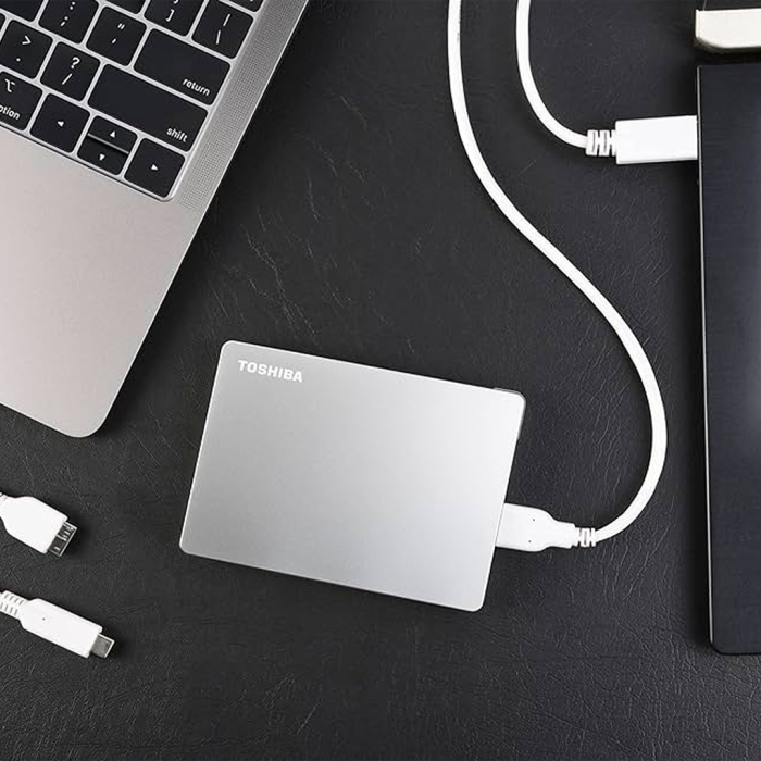 Disco portátil Toshiba Canvio Flex de 1TB  PC, Mac, teléfonos inteligentes y tablet
