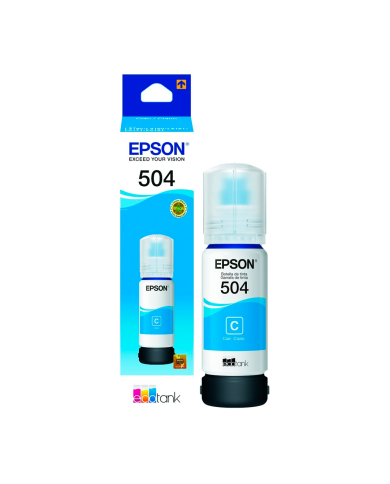 Botella de Tinta Epson T504 Cian (T504220)