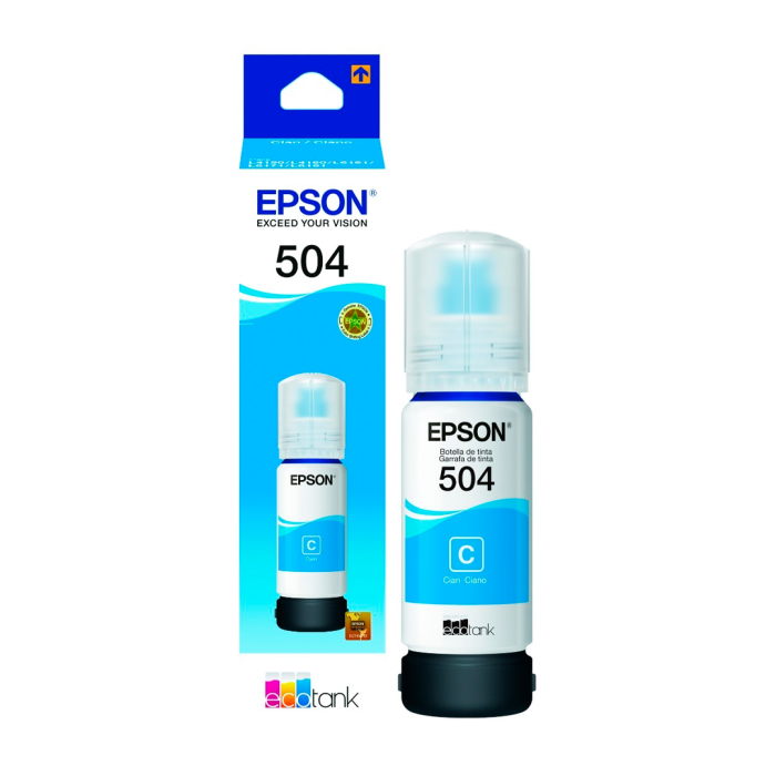 Botella de Tinta Epson T504 Cian (T504220)