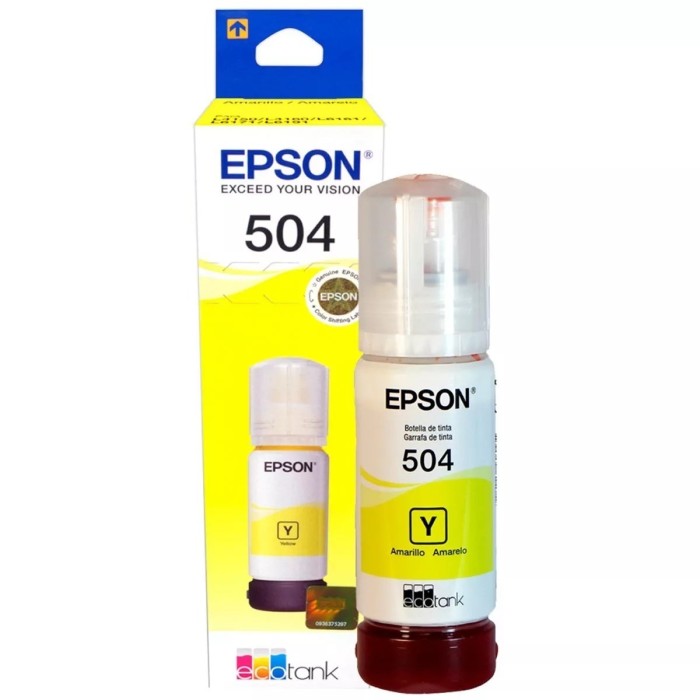 Botella de Tinta Epson T504 Amarillos (T5044420)