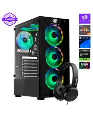 Pc Gamer Vibora Black V8 AMD Ryzen 5 5500, GT 1030, SSD 256GB, RAM 16 GB