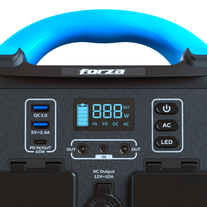 Generador Eléctrico Portátil Forza FPP-T302-I 300W 220V 8 salidas